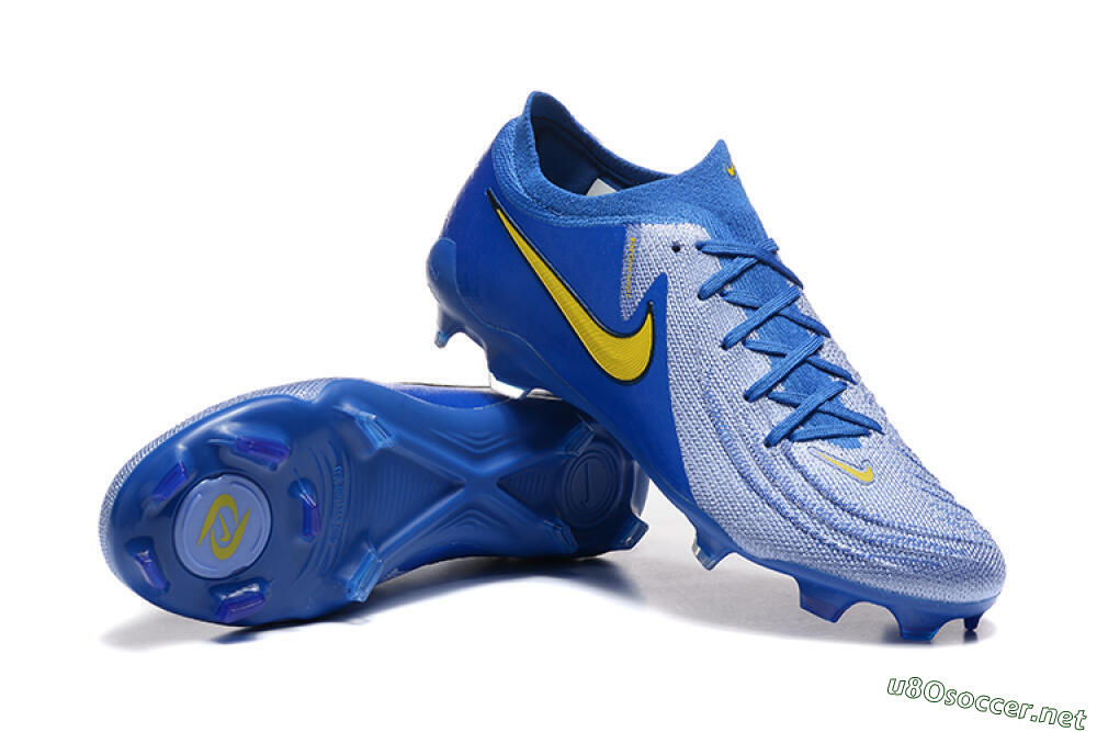Men's Nike Phantom Luna Elite FG Football Boots - Blue/Silver/Yellow 4