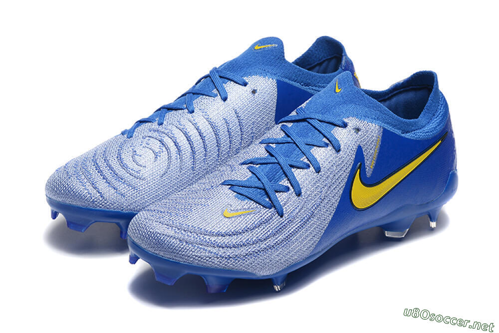 Men's Nike Phantom Luna Elite FG Football Boots - Blue/Silver/Yellow 5