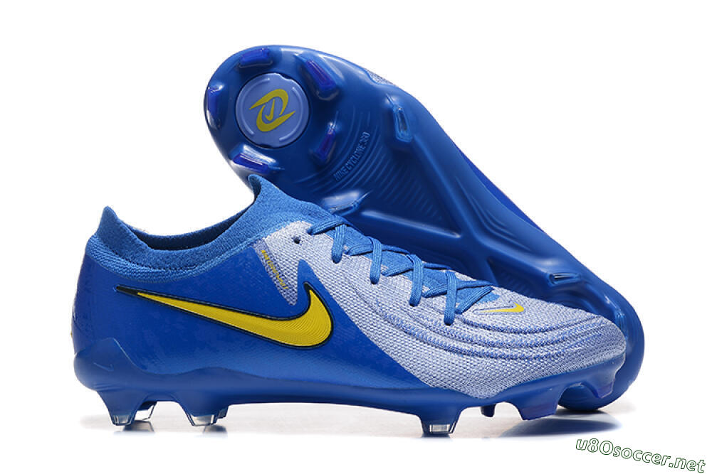 Men's Nike Phantom Luna Elite FG Football Boots - Blue/Silver/Yellow 2