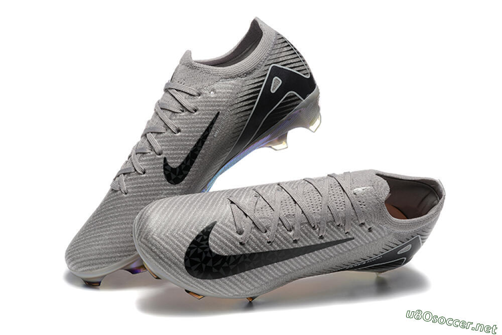 Men's Nike Air Zoom Mercurial Vapor 16 Elite FG Football Boots - Grey/Black/White/Gold 6
