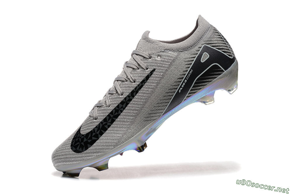 Men's Nike Air Zoom Mercurial Vapor 16 Elite FG Football Boots - Grey/Black/White/Gold 8
