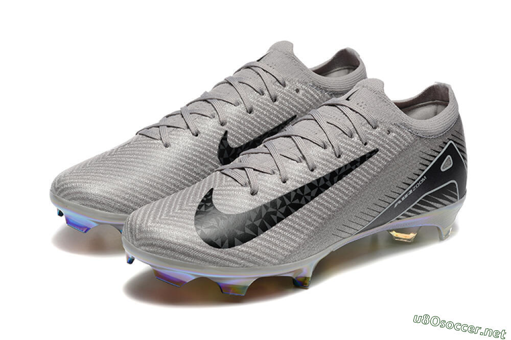 Men's Nike Air Zoom Mercurial Vapor 16 Elite FG Football Boots - Grey/Black/White/Gold 5