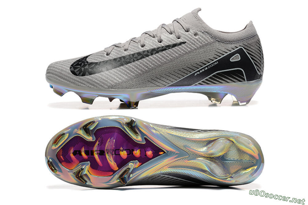 Men's Nike Air Zoom Mercurial Vapor 16 Elite FG Football Boots - Grey/Black/White/Gold 1