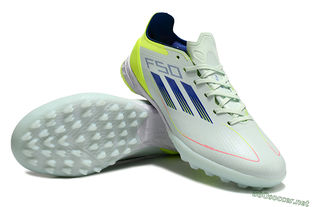 Unisex Adidas F50 Elite TF Football Shoes - Jade/Blue/Yellow 3