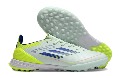 Unisex Adidas F50 Elite TF Football Shoes - Jade/Blue/Yellow