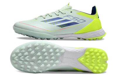 Unisex Adidas F50 Elite TF Football Shoes - Jade/Blue/Yellow