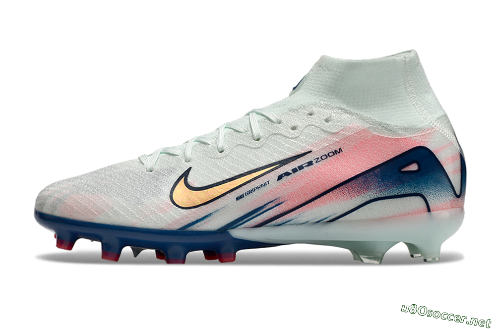 Unisex Nike Air Zoom Mercurial Superfly 10 Elite AG Football Boots - Jade/Yellow/Pink/Blue 0