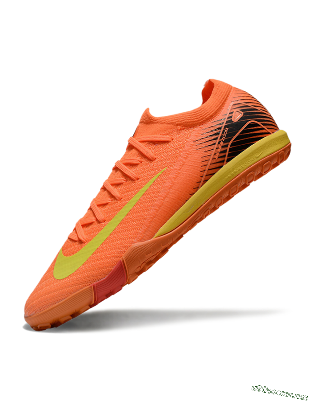 Men's Nike Air Zoom Mercurial Vapor 16 Elite TF Football Shoes - Orange/Yellow/Black 5