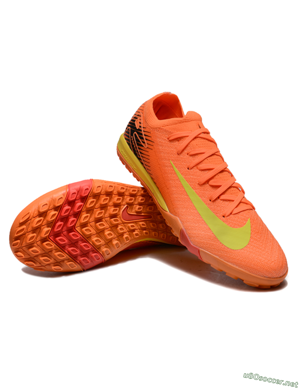 Men's Nike Air Zoom Mercurial Vapor 16 Elite TF Football Shoes - Orange/Yellow/Black 3