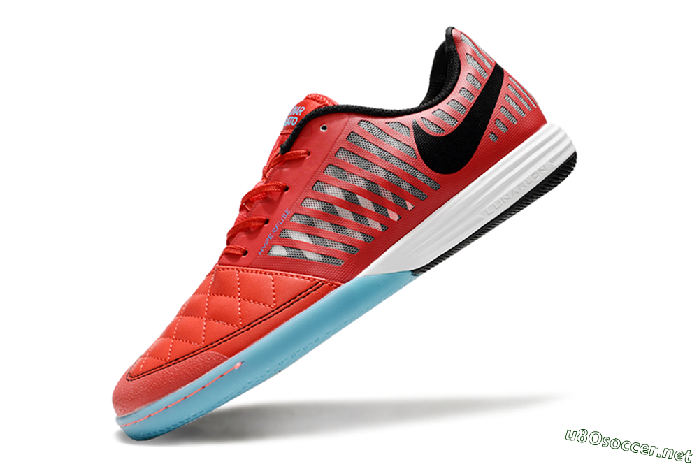 Unisex Nike Lunar Gato 2 IC Football Shoes - Red/Black/Blue/White 5