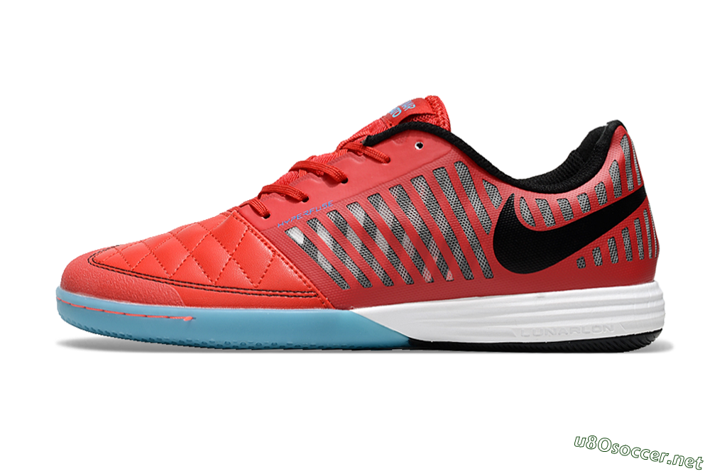 Unisex Nike Lunar Gato 2 IC Football Shoes - Red/Black/Blue/White 0