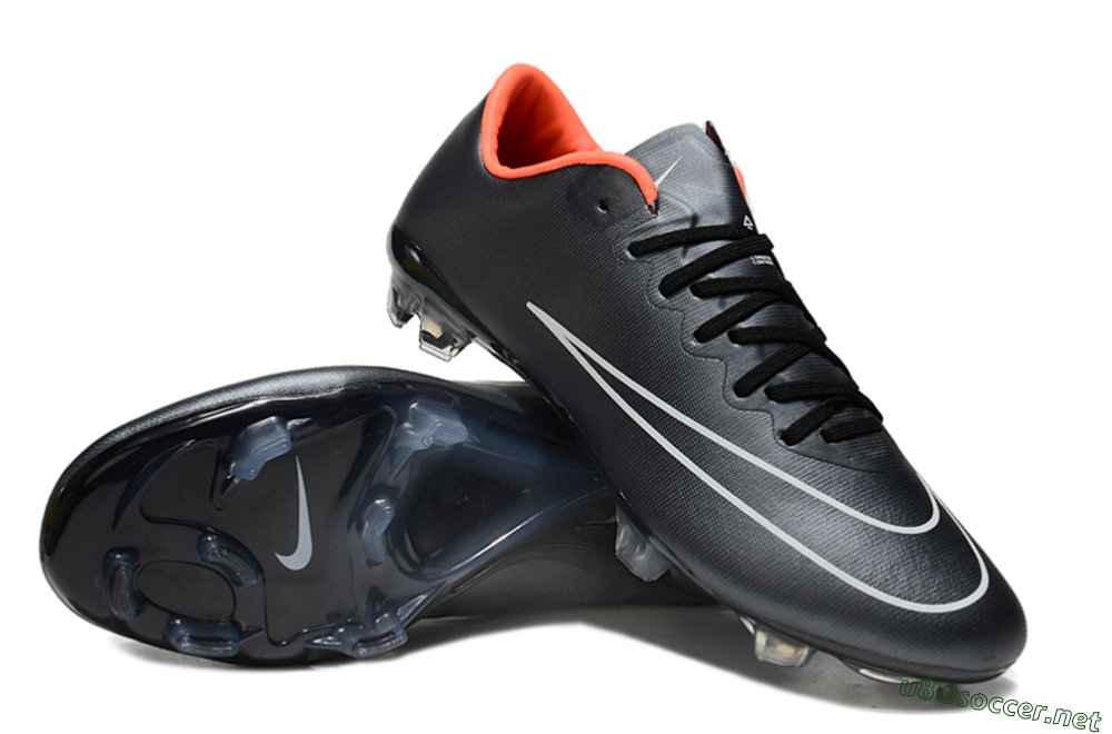 Men's Nike Mercurial Vapor 10 FG Football Boots - Black/White/Orange 3