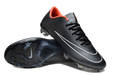 Men's Nike Mercurial Vapor 10 FG Football Boots - Black/White/Orange