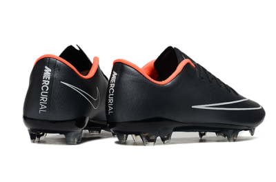 Men's Nike Mercurial Vapor 10 FG Football Boots - Black/White/Orange