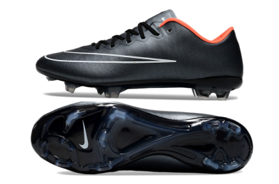 Men's Nike Mercurial Vapor 10 FG Football Boots - Black/White/Orange