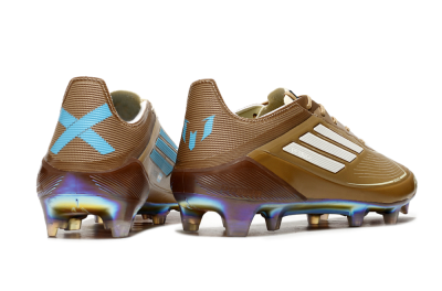 Men's Adidas F50 Elite FG Football Boots - Brown/White/Blue