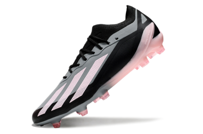 Men's Adidas X Crazyfast.1 FG Football Boots - Grey/Black/Pink
