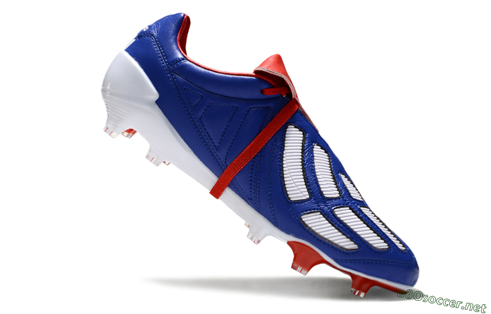 Men's Adidas Predator Mutator Mania Tormentor Tongue FG Football Boots - Blue/White/Red 4