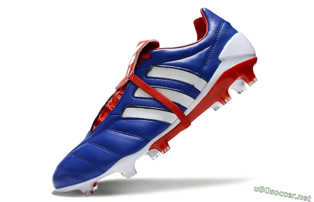 Men's Adidas Predator Mutator Mania Tormentor Tongue FG Football Boots - Blue/White/Red 5