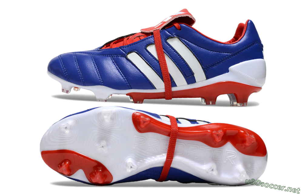 Men's Adidas Predator Mutator Mania Tormentor Tongue FG Football Boots - Blue/White/Red 1