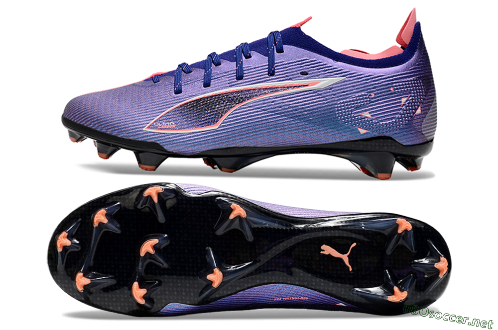 Men's Puma Ultra 5 Ultimate FG Football Boots - Purple/Red/White 1