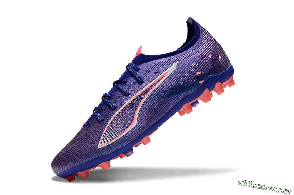 Men's Puma Ultra 5 Ultimate MG Football Boots - Purple/Red/White 5