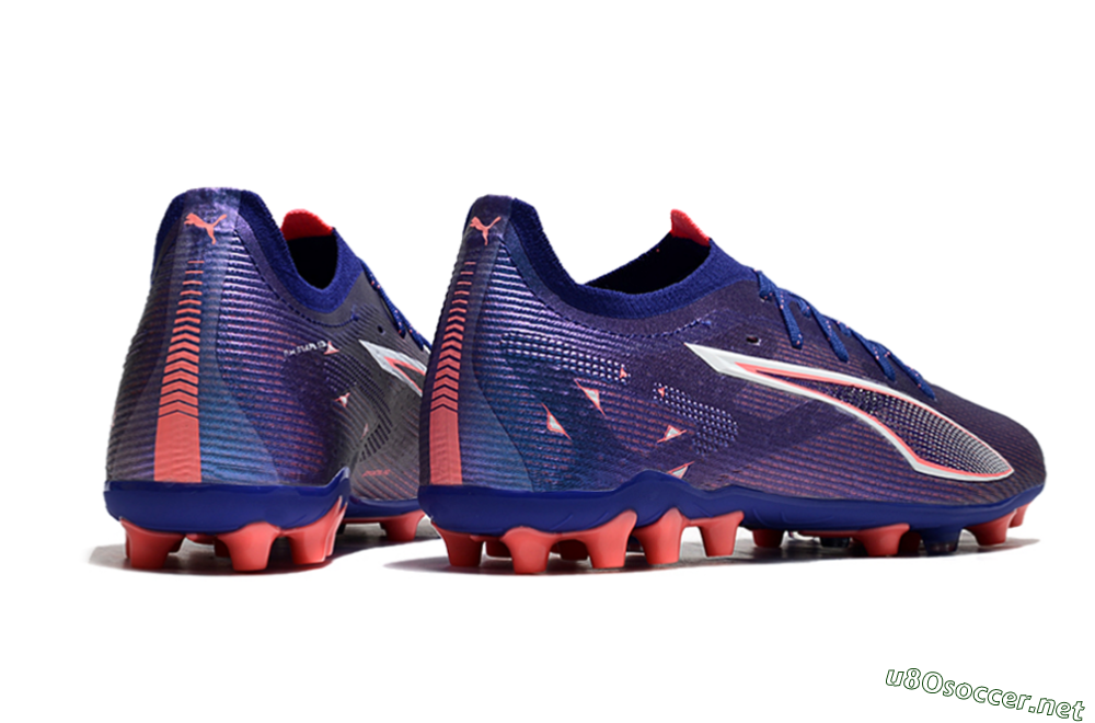 Men's Puma Ultra 5 Ultimate MG Football Boots - Purple/Red/White 6