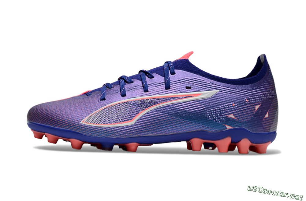 Men's Puma Ultra 5 Ultimate MG Football Boots - Purple/Red/White 0