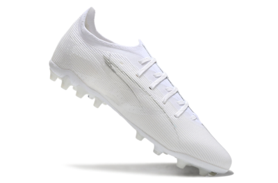 Men's Puma Ultra 5 Ultimate MG Football Boots - White/Silver