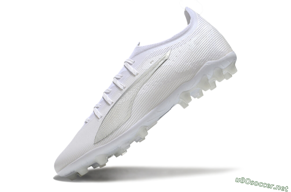 Men's Puma Ultra 5 Ultimate MG Football Boots - White/Silver 5