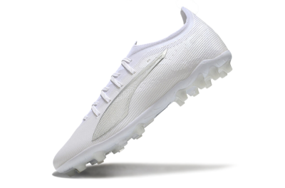 Men's Puma Ultra 5 Ultimate MG Football Boots - White/Silver