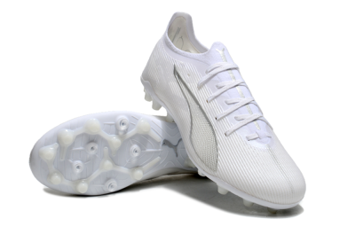 Men's Puma Ultra 5 Ultimate MG Football Boots - White/Silver