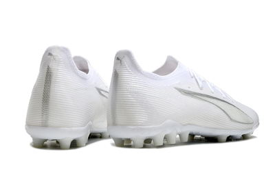 Men's Puma Ultra 5 Ultimate MG Football Boots - White/Silver