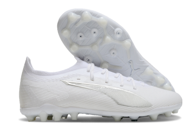 Men's Puma Ultra 5 Ultimate MG Football Boots - White/Silver