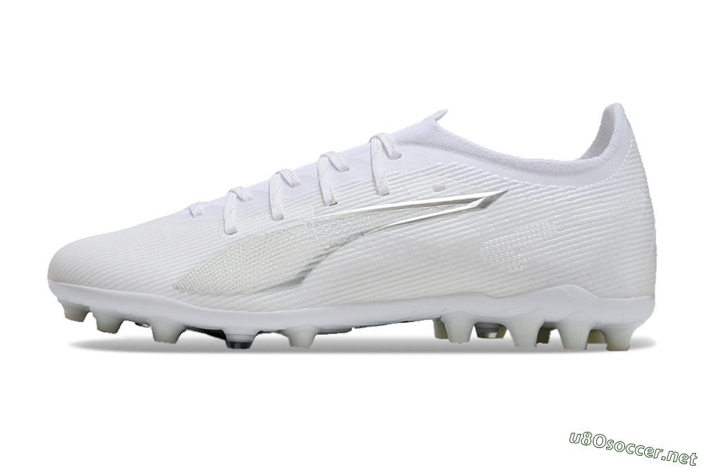 Men's Puma Ultra 5 Ultimate MG Football Boots - White/Silver 0