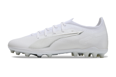 Men's Puma Ultra 5 Ultimate MG Football Boots - White/Silver