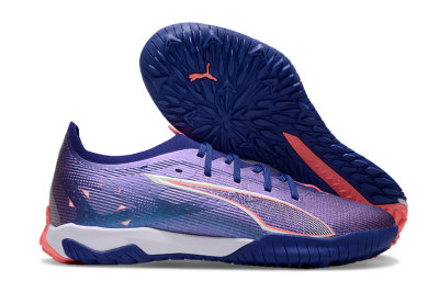 Men's Puma Ultra 5 Ultimate TF Football Shoes - Purple/Red/White