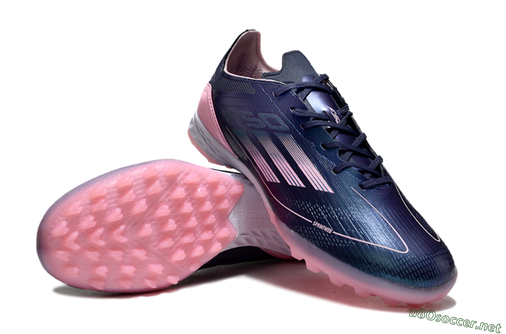 Men's Adidas F50 Elite TF Football Shoes - Blue/Pink/White 3