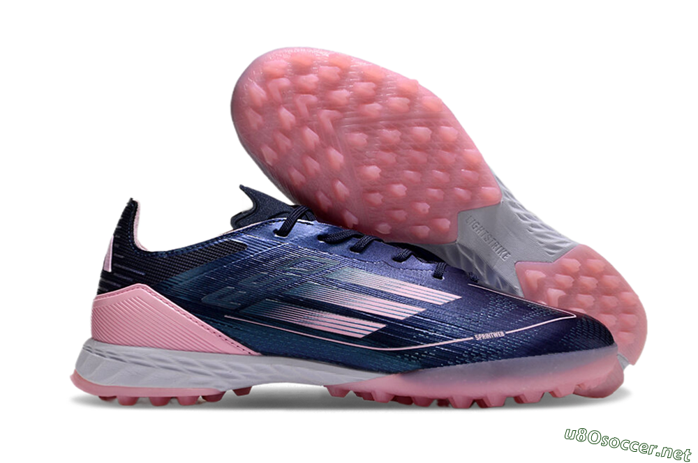 Men's Adidas F50 Elite TF Football Shoes - Blue/Pink/White 2