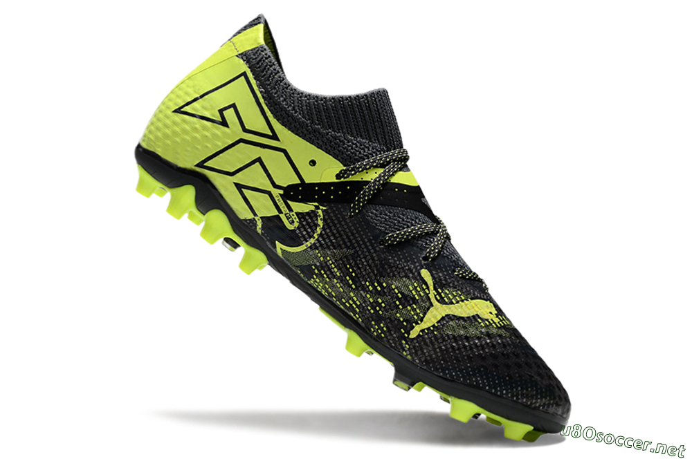 Men's Puma Future Ultimate MG Football Boots - Black/Yellow 4