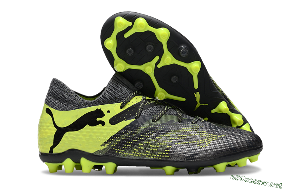 Men's Puma Future Ultimate MG Football Boots - Black/Yellow 2