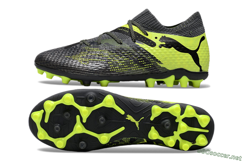 Men's Puma Future Ultimate MG Football Boots - Black/Yellow 1