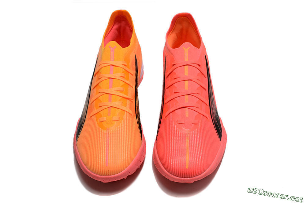 Men's Puma Ultra 5 Ultimate TF Football Shoes - Red/Black/White 4