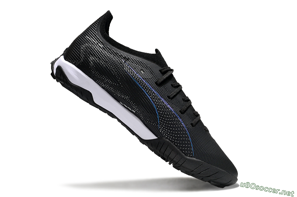 Men's Puma Ultra 5 Ultimate TF Football Shoes - Black/Blue/White 4