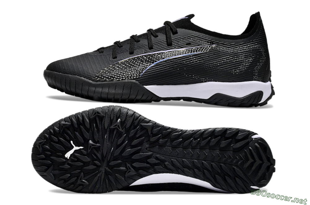 Men's Puma Ultra 5 Ultimate TF Football Shoes - Black/Blue/White 1