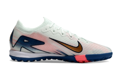 Unisex Nike Air Zoom Mercurial Vapor 16 Elite TF Football Shoes - White/Pink/Blue