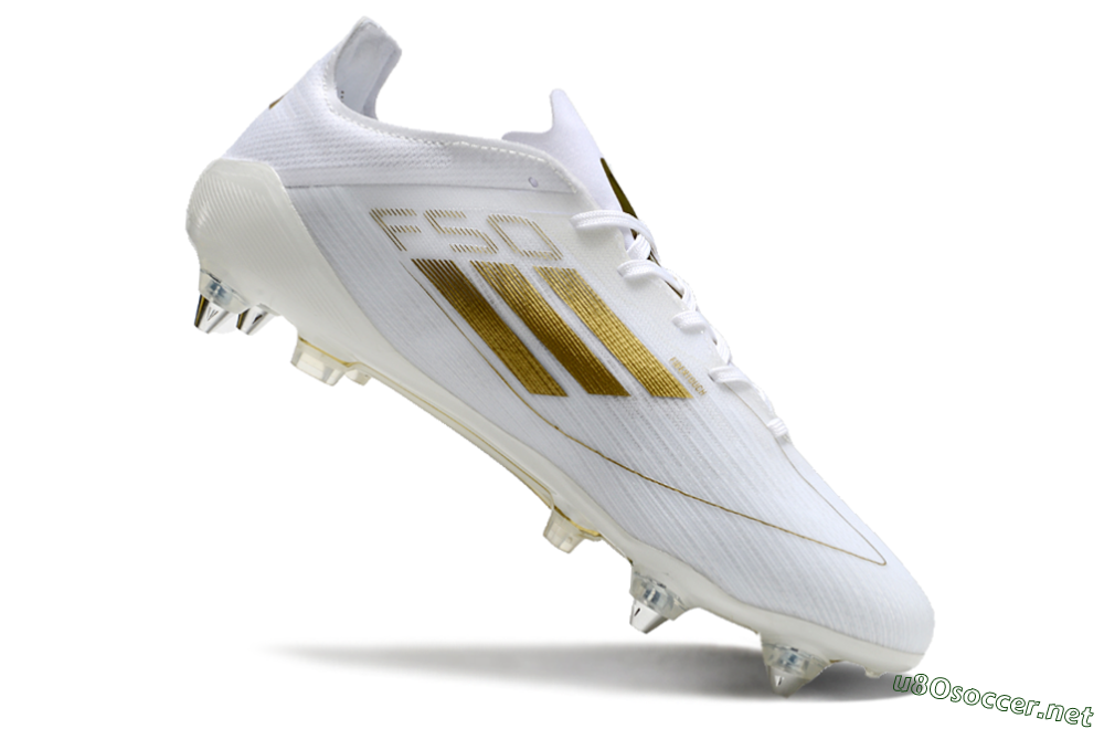 Men's Adidas F50 Elite SG Football Boots - White/Gold 4