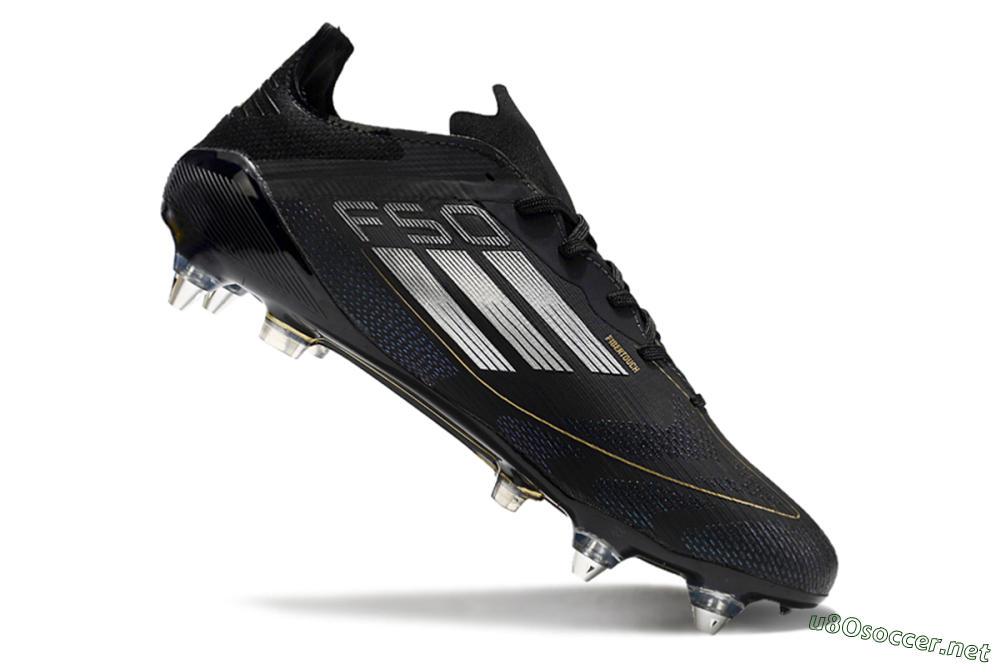 Men's Adidas F50 Elite SG Football Boots - Black/White 4
