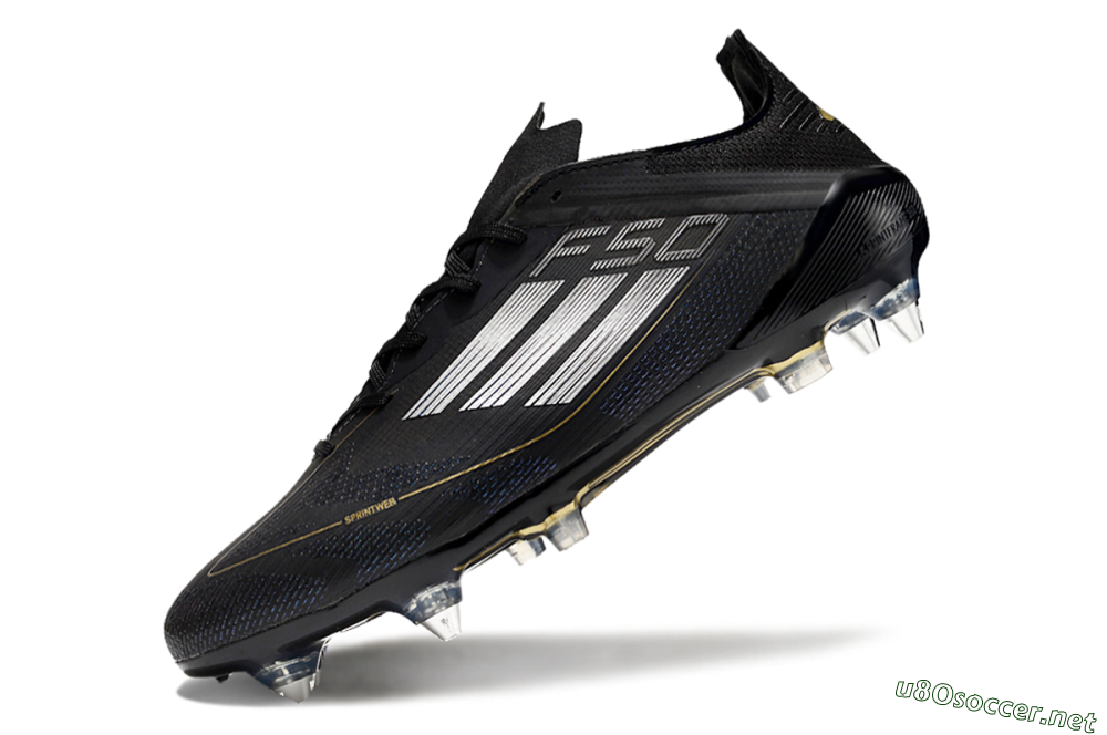 Men's Adidas F50 Elite SG Football Boots - Black/White 5