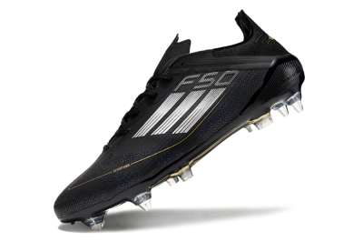 Men's Adidas F50 Elite SG Football Boots - Black/White